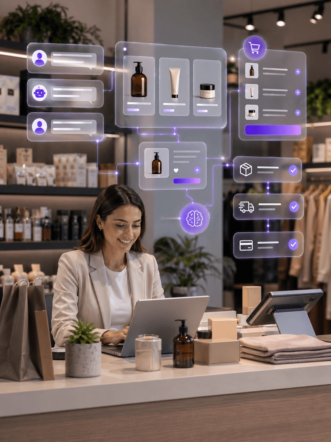IA comercial da Expert IA aplicada a lojas