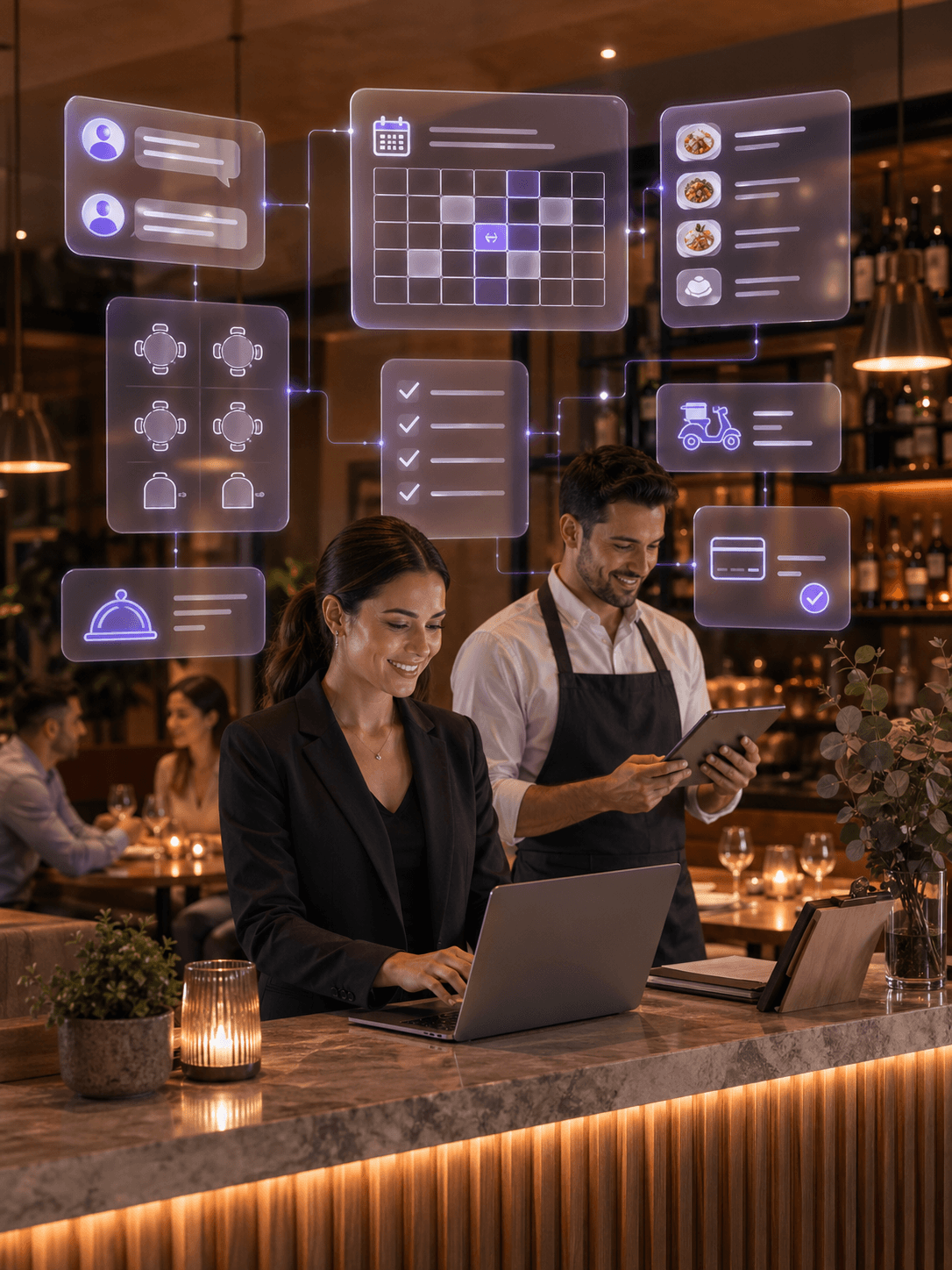 IA comercial da Expert IA aplicada a restaurantes